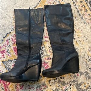 Ladies knee high Aldo wedge boots